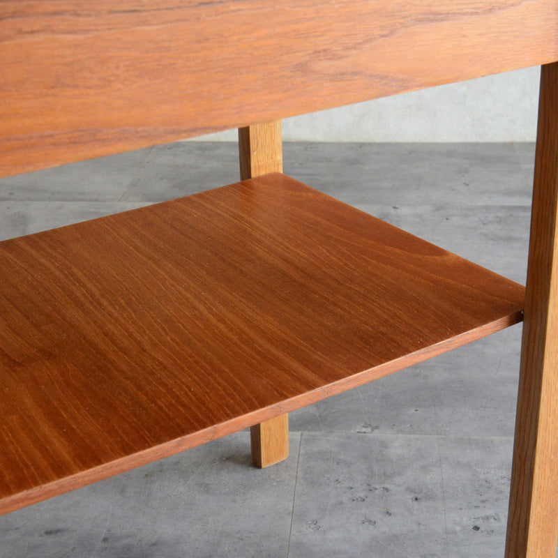 デンマークヴィンテージ チーク サイドテーブル 5-177 (抽斗付）