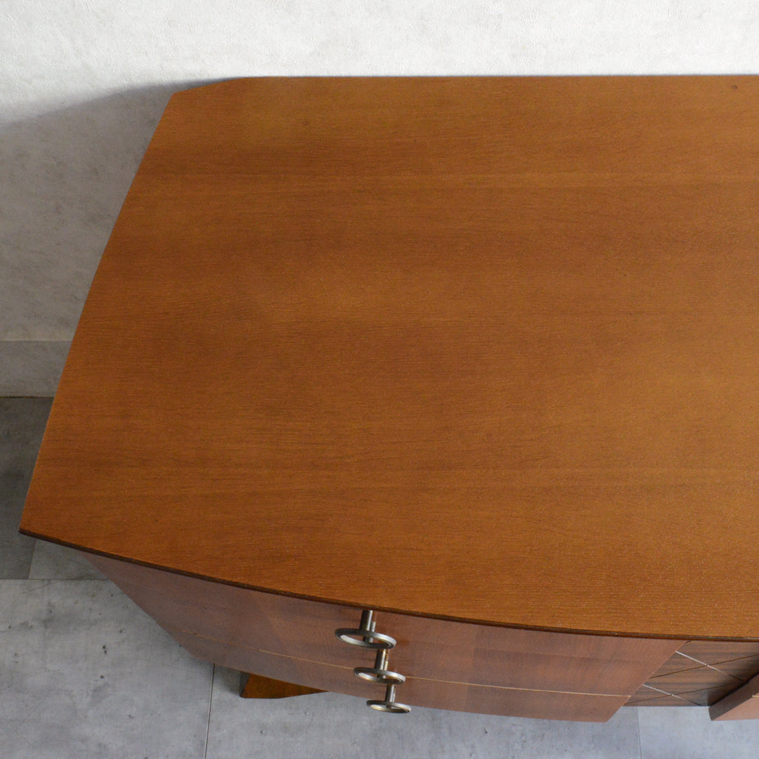 ミッドセンチュリー ヴィンテージ　チェストショートサイドボード 72(天板剝離再塗装済）