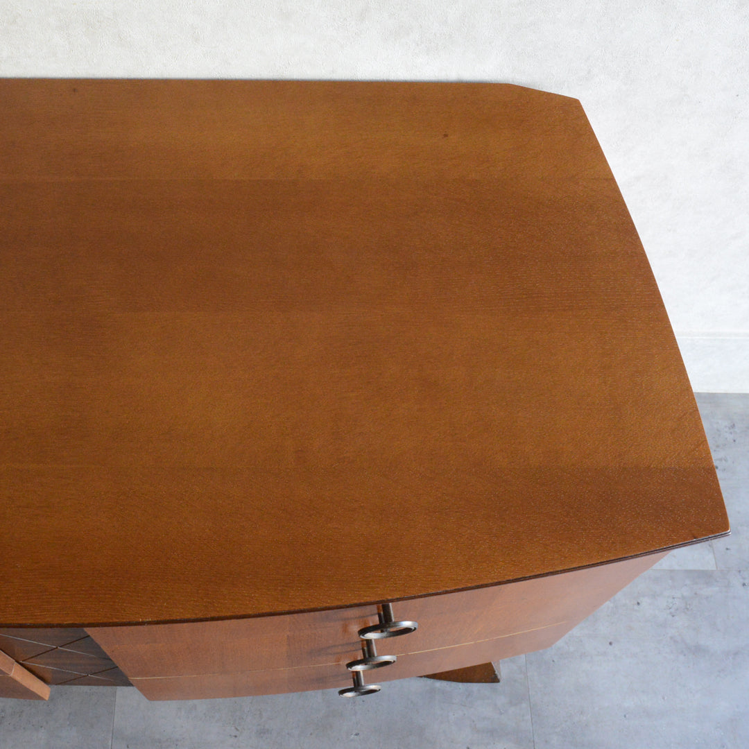 ミッドセンチュリー ヴィンテージ　チェストショートサイドボード 72(天板剝離再塗装済）