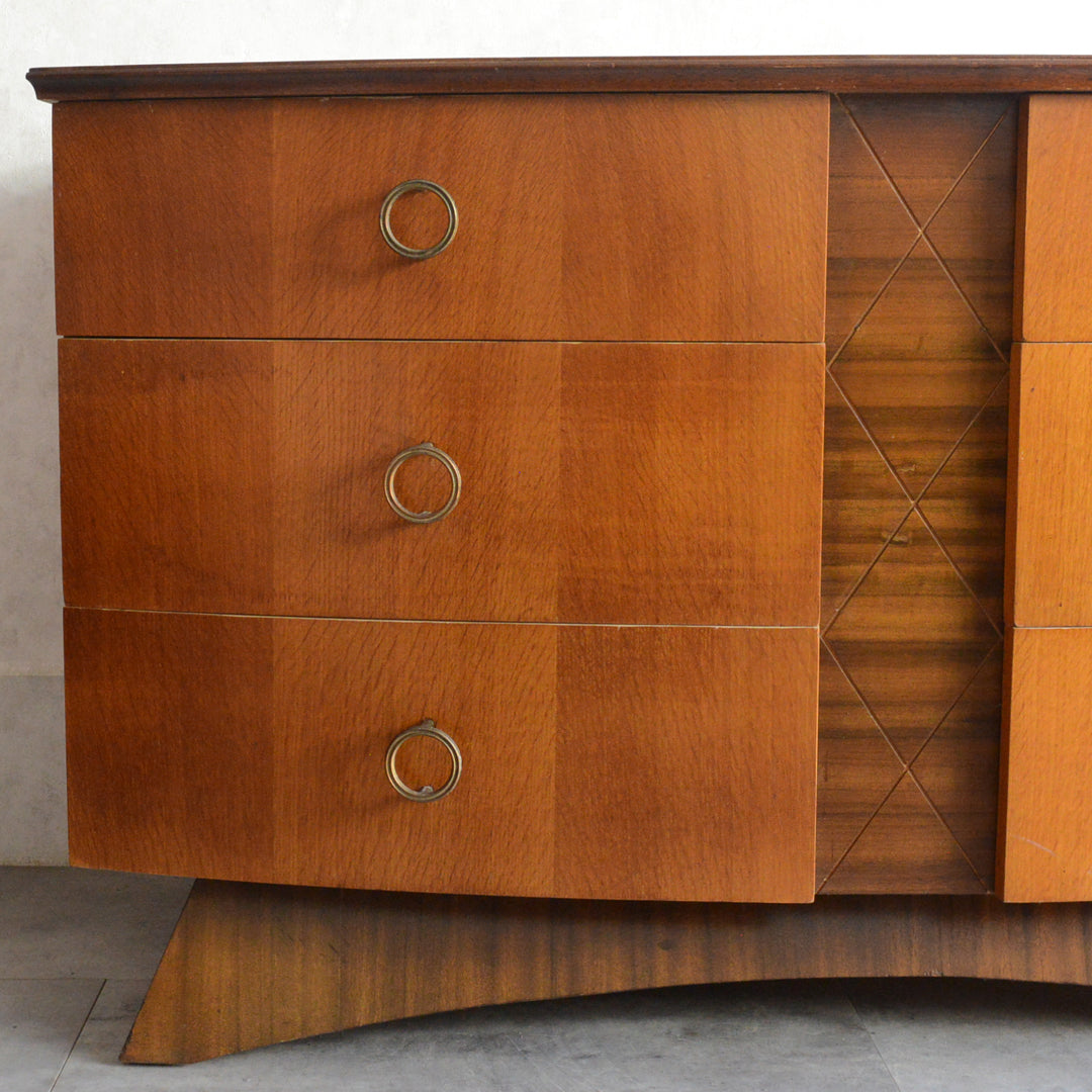 ミッドセンチュリー ヴィンテージ　チェストショートサイドボード 72(天板剝離再塗装済）