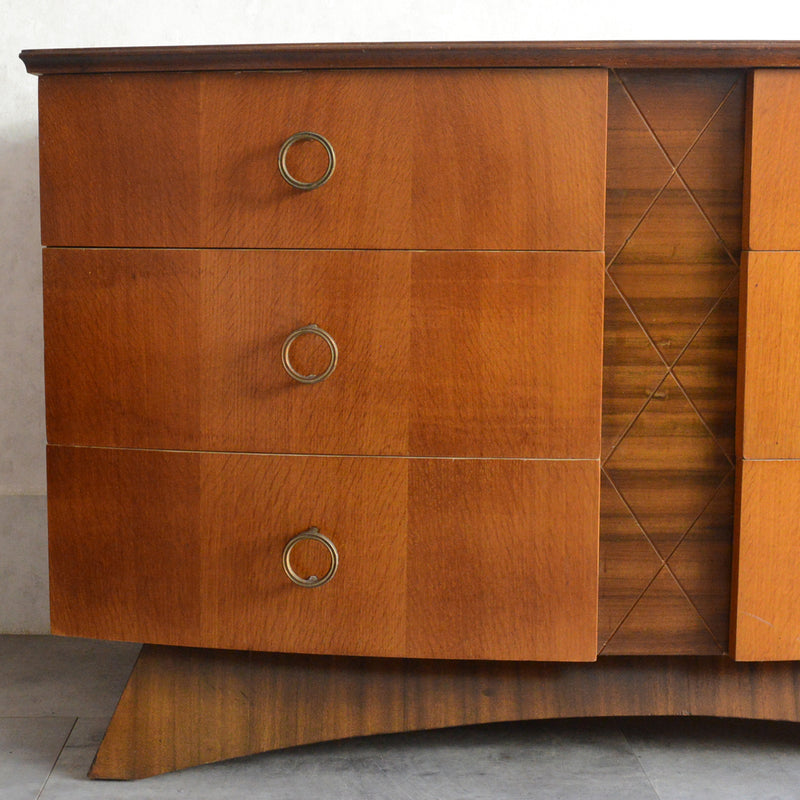 ミッドセンチュリー ヴィンテージ　チェストショートサイドボード 72(天板剝離再塗装済）