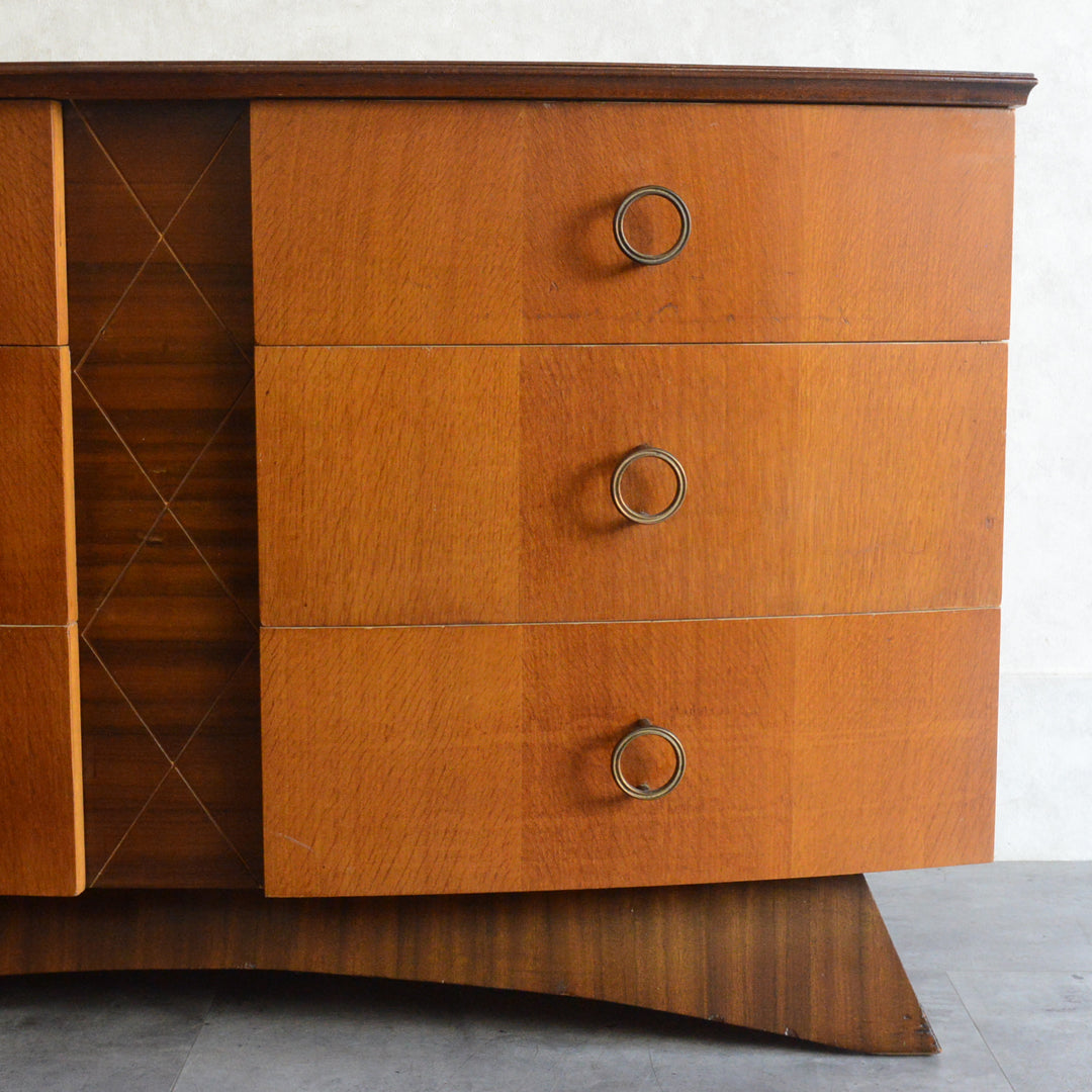 ミッドセンチュリー ヴィンテージ　チェストショートサイドボード 72(天板剝離再塗装済）