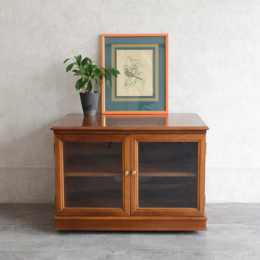 LE GATE ヴィンテージ ガラスキャビネット 106(天板剝離再塗装済）