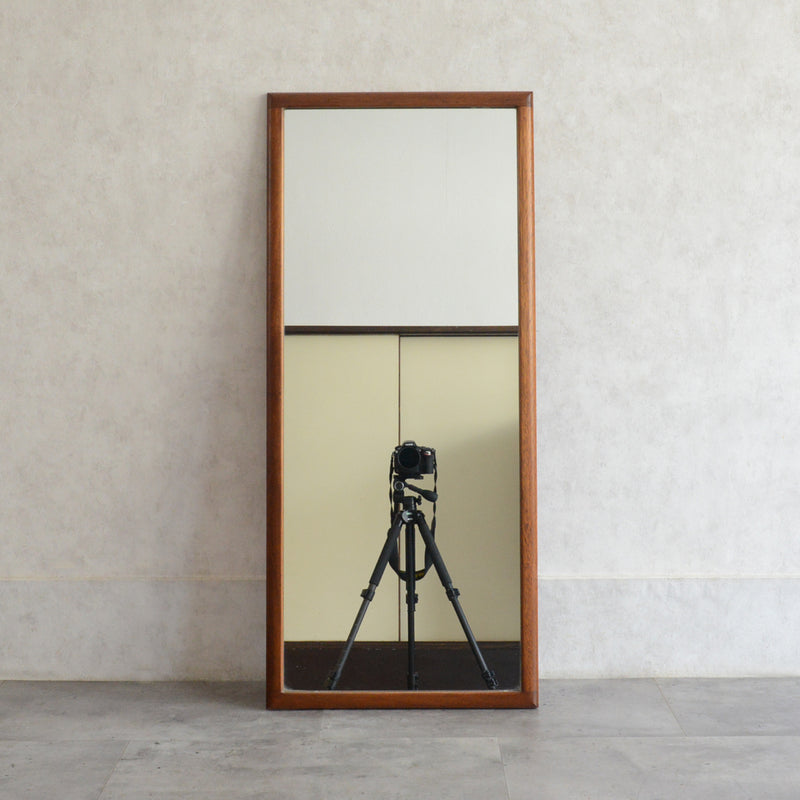 イギリスヴィンテージ チークミラー