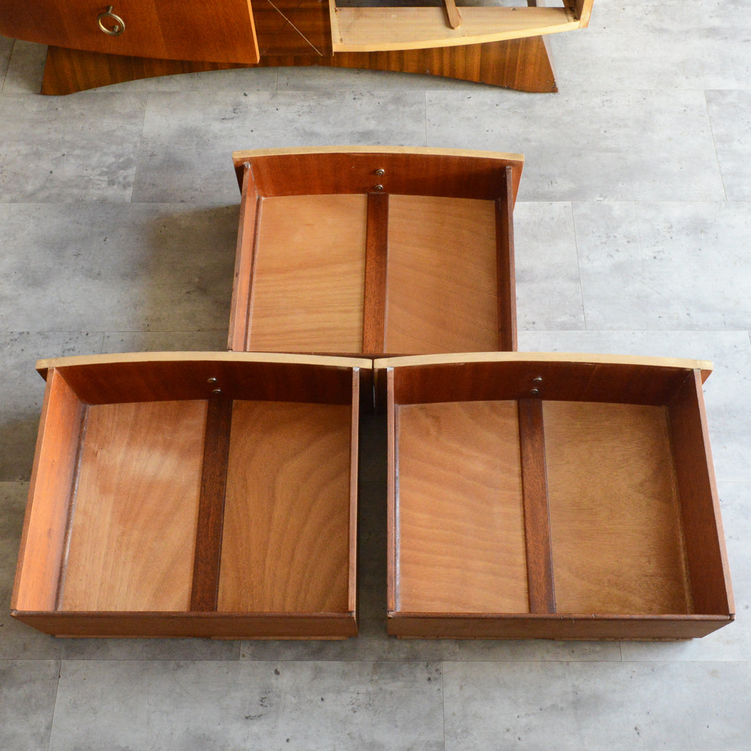 ミッドセンチュリー ヴィンテージ　チェストショートサイドボード 72(天板剝離再塗装済）