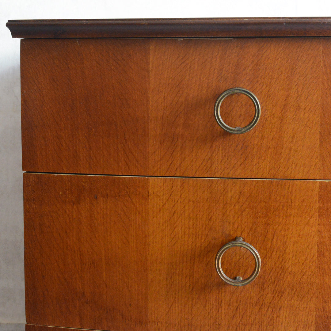 ミッドセンチュリー ヴィンテージ　チェストショートサイドボード 72(天板剝離再塗装済）