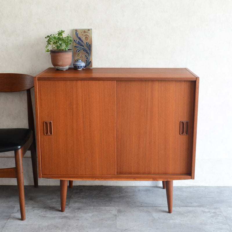 S様見学予約商品 デンマークヴィンテージ　チーク キャビネット3-42(ウッドオイル仕上)