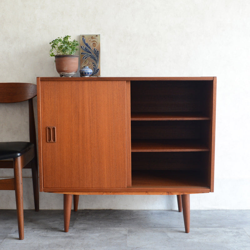 S様見学予約商品 デンマークヴィンテージ　チーク キャビネット3-42(ウッドオイル仕上)