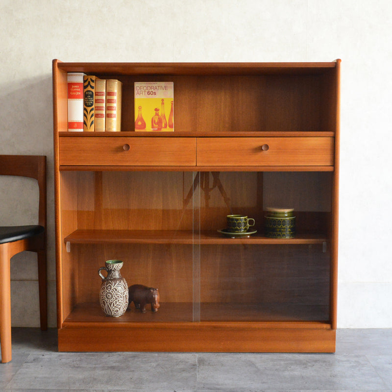 Nathan  ネイサン ガラスキャビネット55(天板剥離再塗装済)