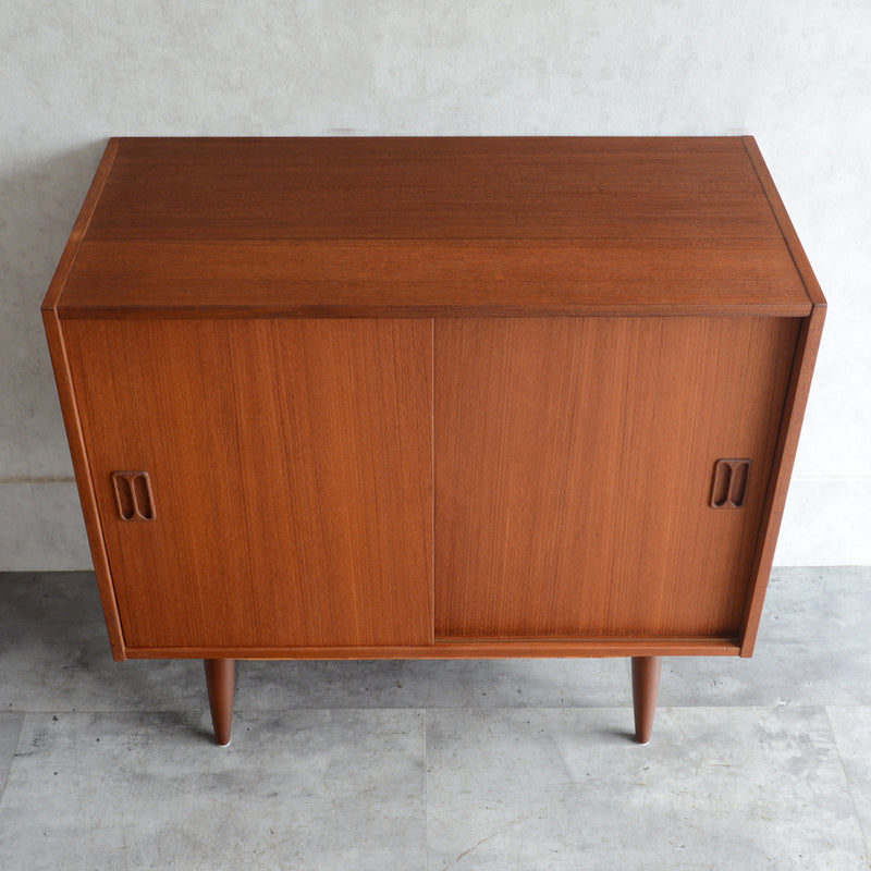 S様見学予約商品 デンマークヴィンテージ　チーク キャビネット3-42(ウッドオイル仕上)