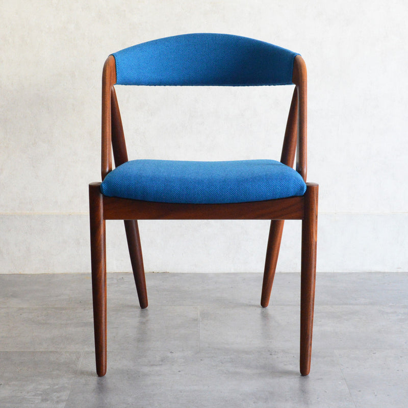 デンマークヴィンテージ Kai Kristiansen カイクリスチャンセン NV31チェア 5-49(張替済ブルー）