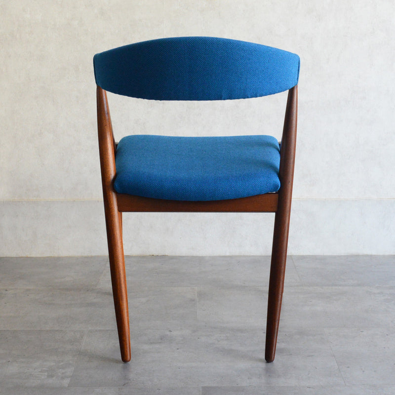 デンマークヴィンテージ Kai Kristiansen カイクリスチャンセン NV31チェア 5-49(張替済ブルー）