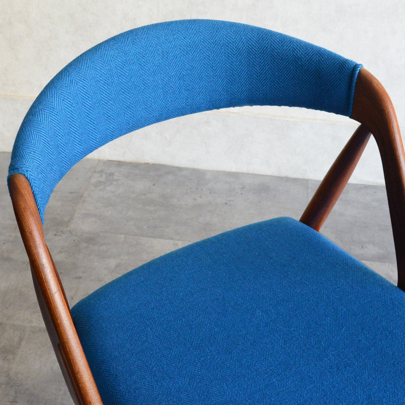 デンマークヴィンテージ Kai Kristiansen カイクリスチャンセン NV31チェア 5-49(張替済ブルー）