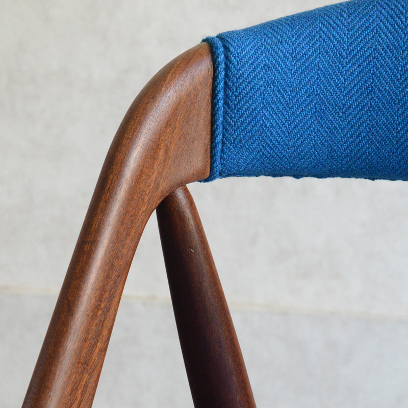 デンマークヴィンテージ Kai Kristiansen カイクリスチャンセン NV31チェア 5-49(張替済ブルー）