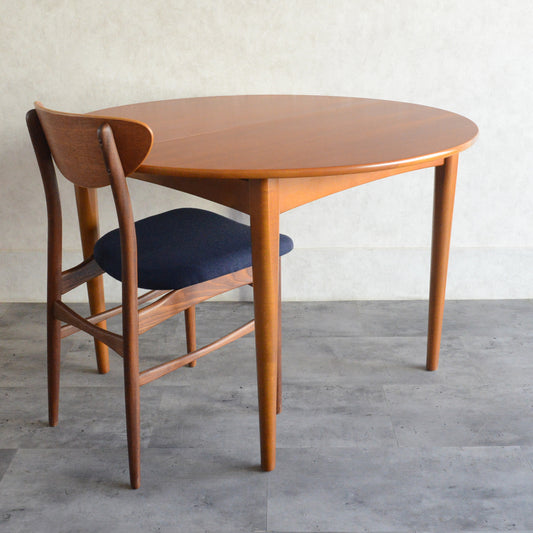 Jentique ジェンティーク  コンパクト エクステンションラウンドテーブル 14(天板剥離再塗装済)