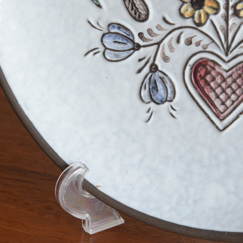 ドイツ壁掛け絵皿(鳥）