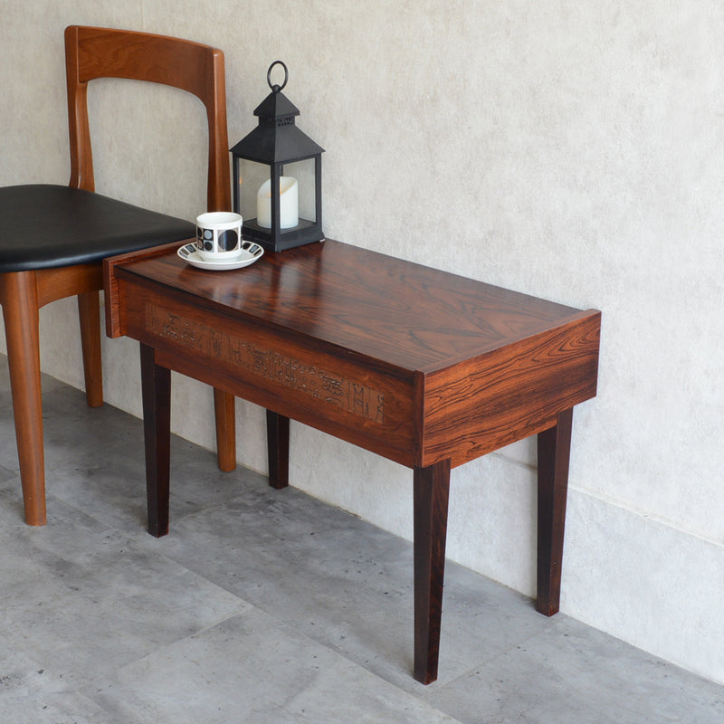 デンマーク ヴィンテージ  ローズウッド１段チェスト3-42