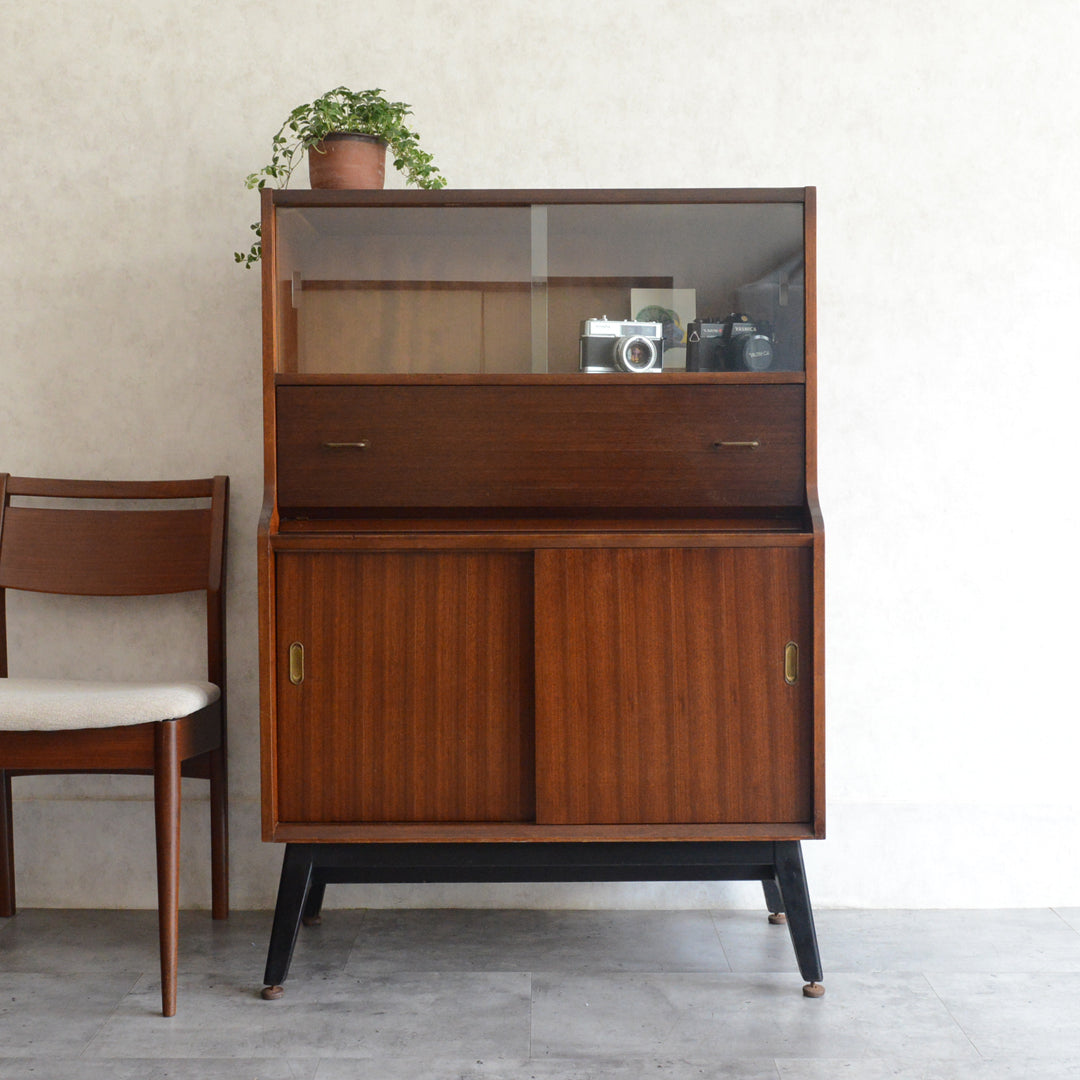 Beautility ビューティリティ ガラスキャビネット90(ビューロー付）