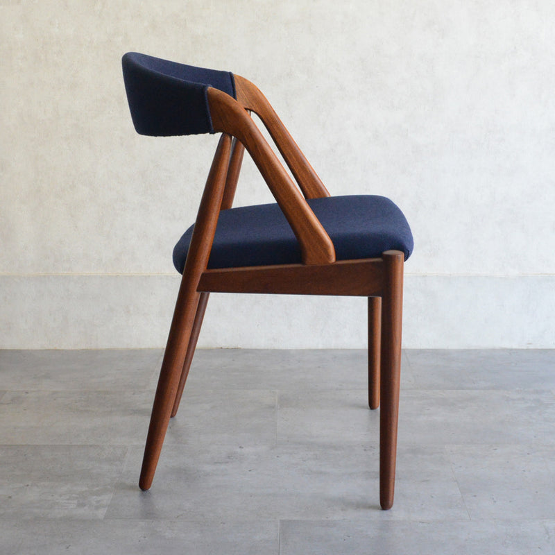 デンマークヴィンテージ Kai Kristiansen カイクリスチャンセン NV31チェア 5-50(張替済ネイビー）