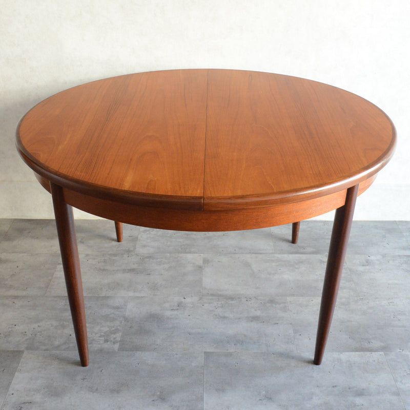 G-PLAN ジープラン  エクステンション ラウンドテーブル 95 (天板剥離再塗装）