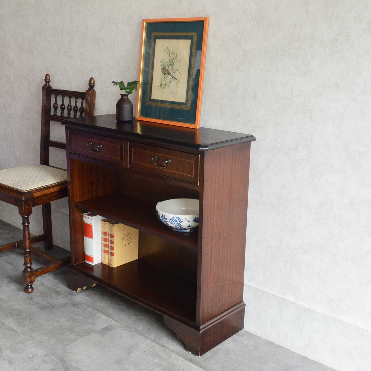 クラシック マホガニー シェルフ 20(抽斗付)