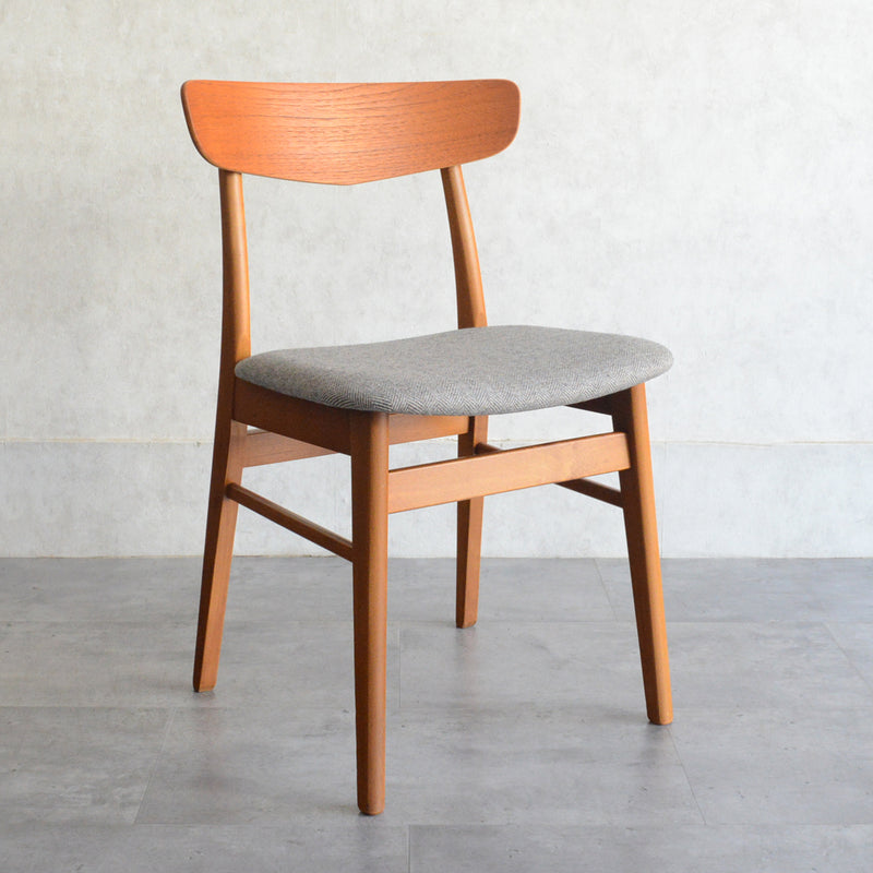 ダイニングチェア(張替済・グレージュヘリンボーン)