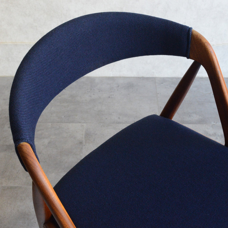 デンマークヴィンテージ Kai Kristiansen カイクリスチャンセン NV31チェア 5-50(張替済ネイビー）