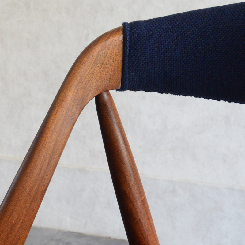 デンマークヴィンテージ Kai Kristiansen カイクリスチャンセン NV31チェア 5-50(張替済ネイビー）