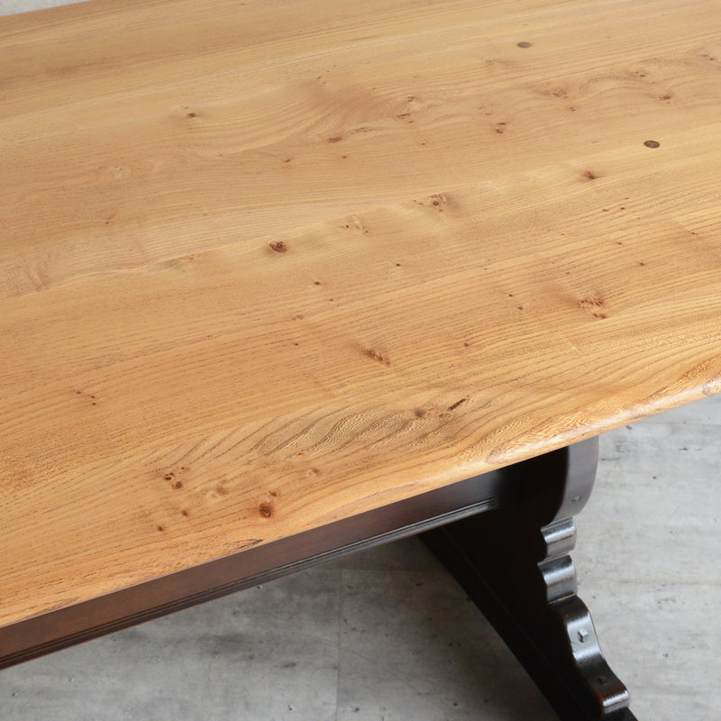 ERCOL アーコール バイカラー レクタングルテーブル 01（天板剥離再塗装済）