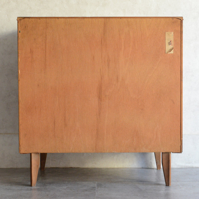 60S ヴィンテージ  オーク4段チェスト