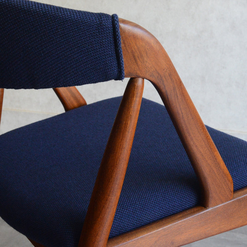 デンマークヴィンテージ Kai Kristiansen カイクリスチャンセン NV31チェア 5-50(張替済ネイビー）