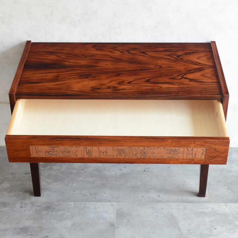 デンマーク ヴィンテージ  ローズウッド１段チェスト3-42