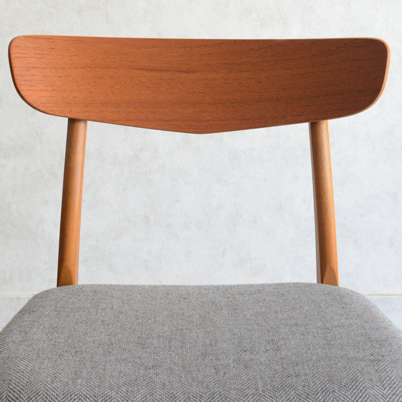 ダイニングチェア(張替済・グレージュヘリンボーン)