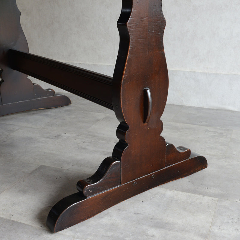 ERCOL アーコール バイカラー レクタングルテーブル 01（天板剥離再塗装済）