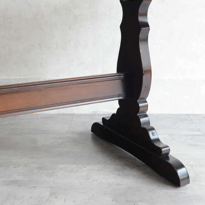 ERCOL アーコール バイカラー レクタングルテーブル 01（天板剥離再塗装済）