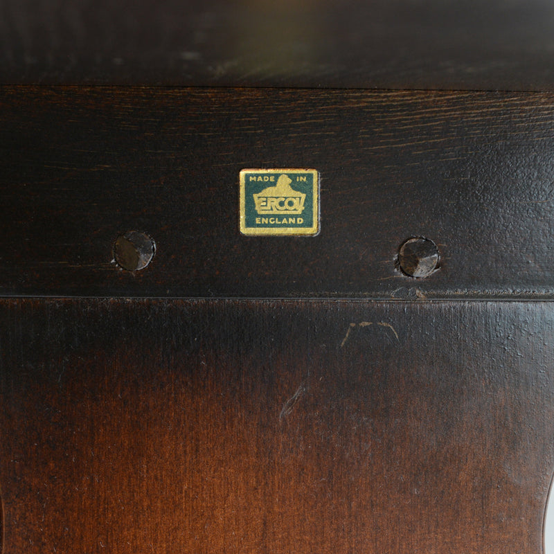 ERCOL アーコール バイカラー レクタングルテーブル 01（天板剥離再塗装済）