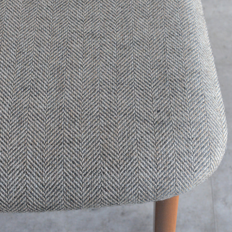 ダイニングチェア(張替済・グレージュヘリンボーン)