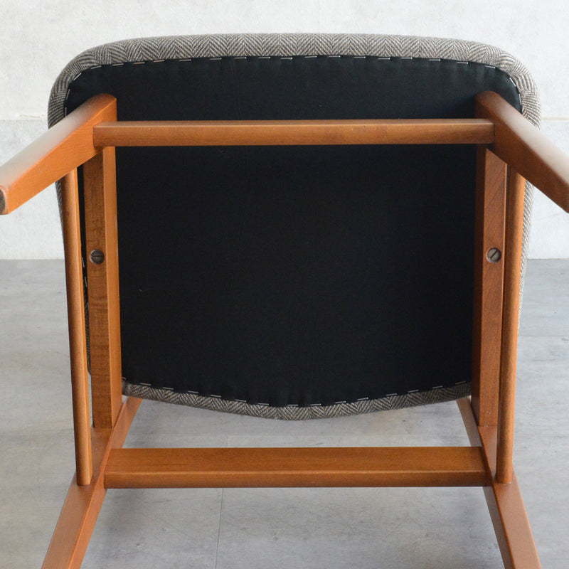 ダイニングチェア(張替済・グレージュヘリンボーン)