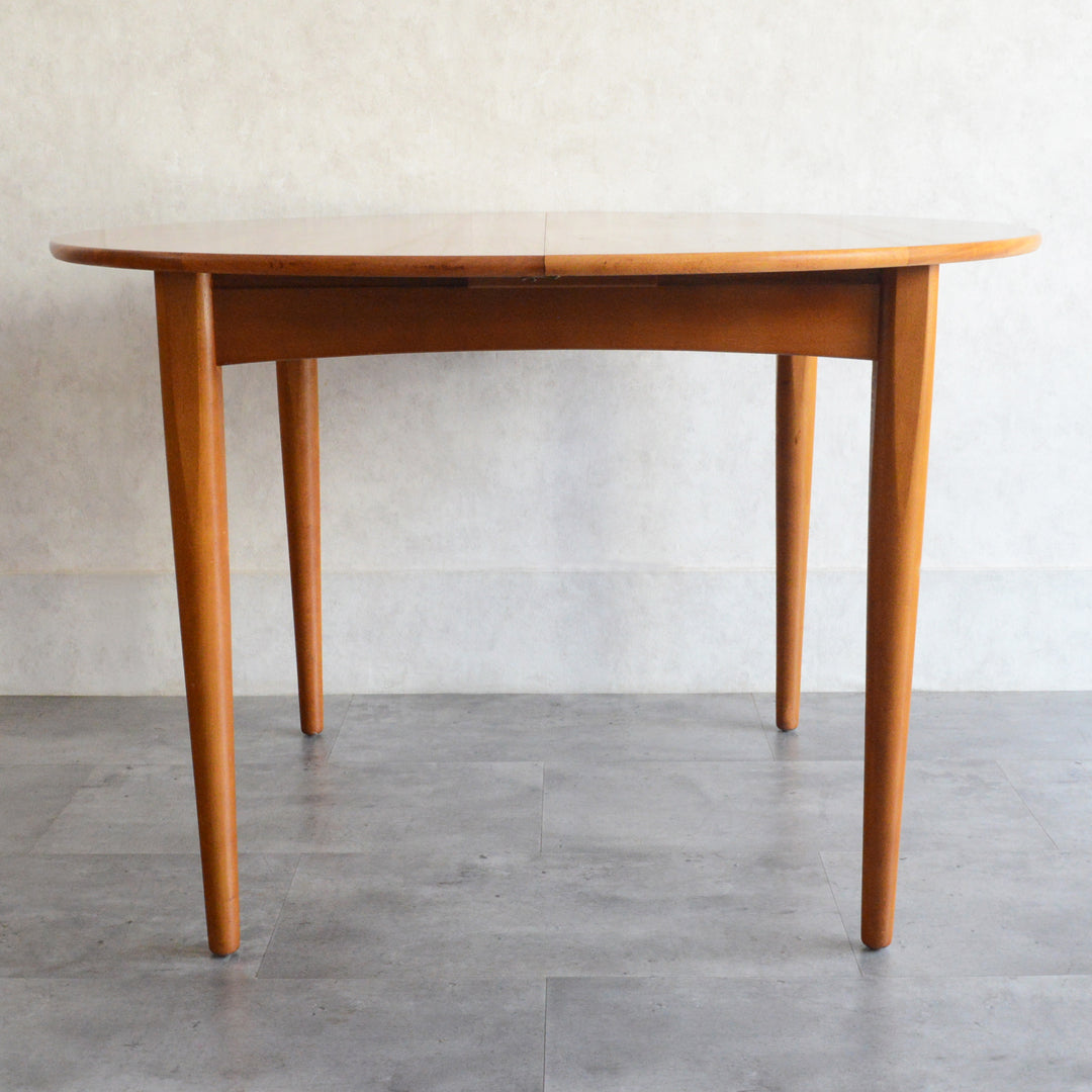 Ｔ様見学予約商品　Jentique コンパクト エクステンション ラウンドテーブル12(天板剥離再塗装済)