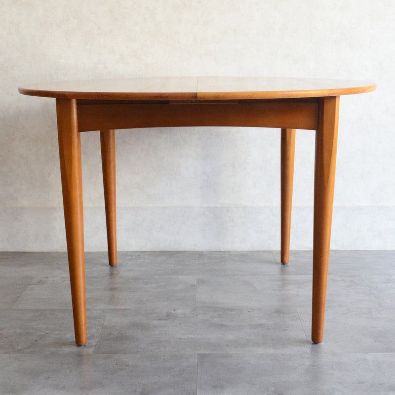 Ｔ様見学予約商品　Jentique コンパクト エクステンション ラウンドテーブル12(天板剥離再塗装済)