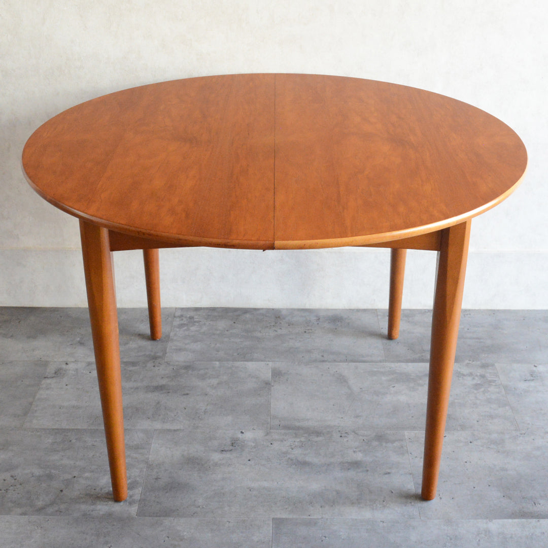 Ｔ様見学予約商品　Jentique コンパクト エクステンション ラウンドテーブル12(天板剥離再塗装済)