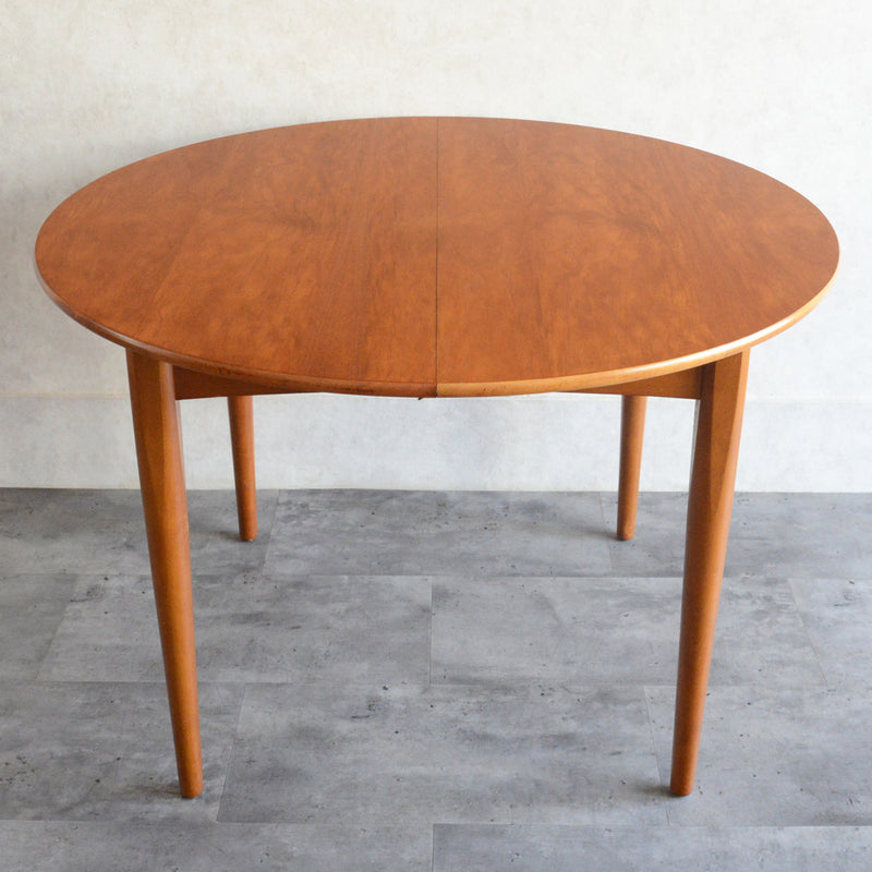 Ｔ様見学予約商品　Jentique コンパクト エクステンション ラウンドテーブル12(天板剥離再塗装済)