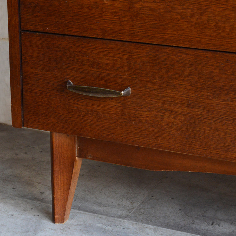 60S ヴィンテージ  オーク4段チェスト