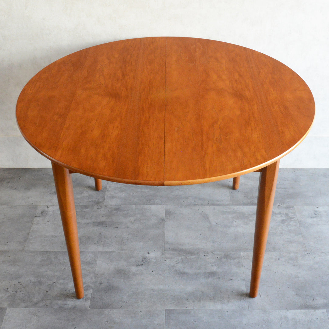 Ｔ様見学予約商品　Jentique コンパクト エクステンション ラウンドテーブル12(天板剥離再塗装済)