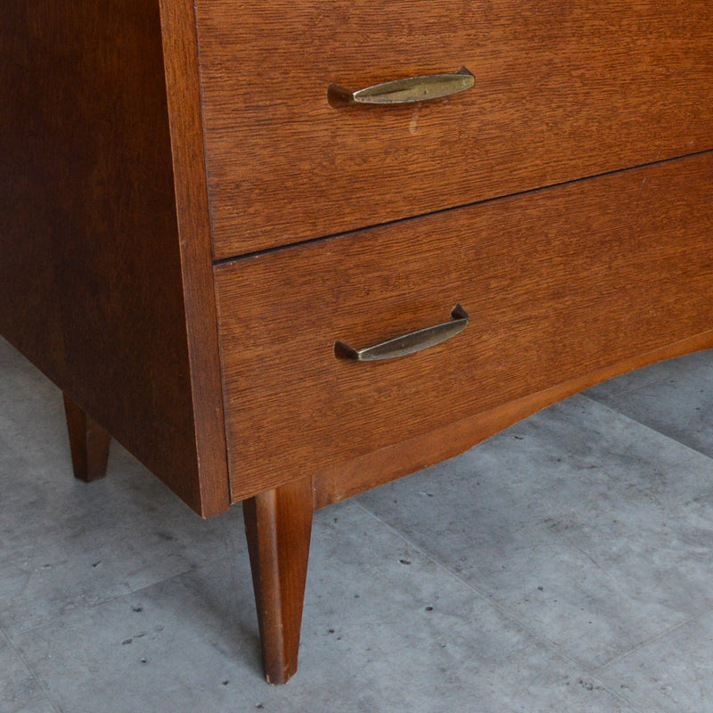 60S ヴィンテージ  オーク4段チェスト