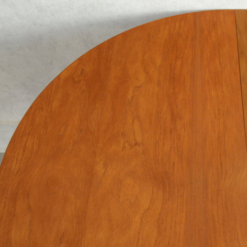 Ｔ様見学予約商品　Jentique コンパクト エクステンション ラウンドテーブル12(天板剥離再塗装済)