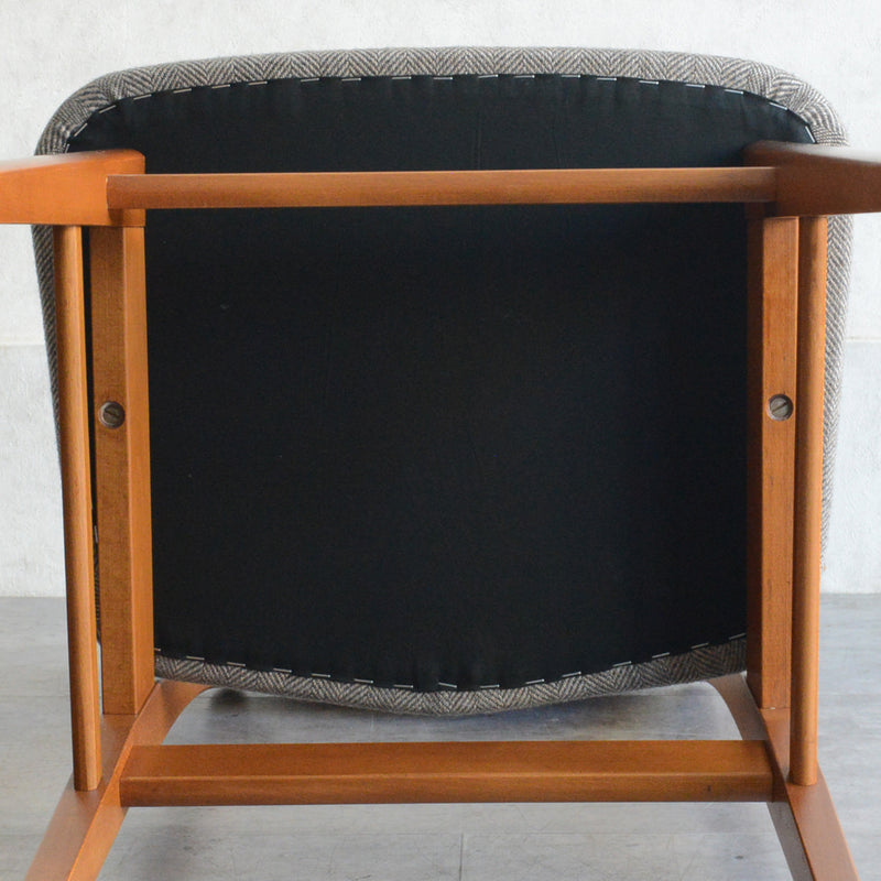 デンマークヴィンテージ ダイニングチェア 3-55(張替済・グレージュヘリンボーン)