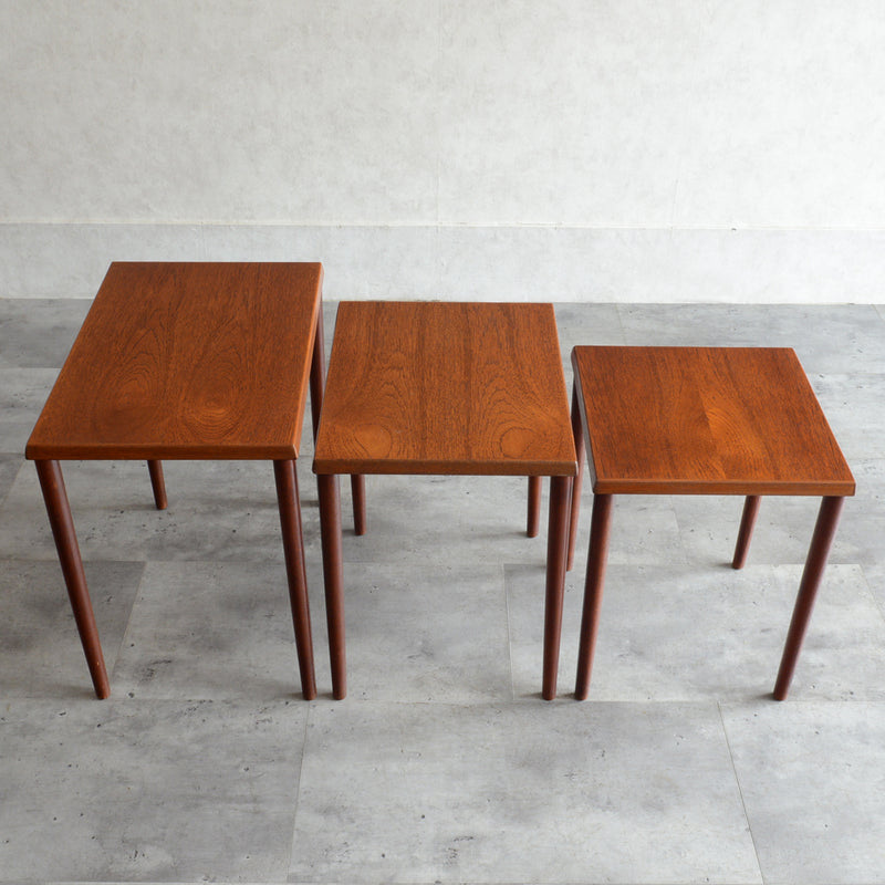 60S チーク ネストテーブル 03