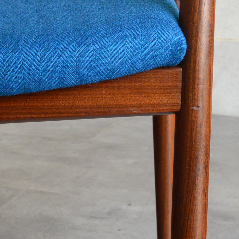 デンマークヴィンテージ Kai Kristiansen カイクリスチャンセン NV31チェア 5-51(張替済ブルー）