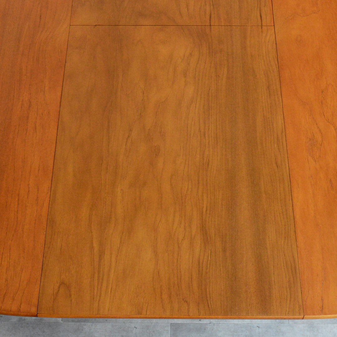 Ｔ様見学予約商品　Jentique コンパクト エクステンション ラウンドテーブル12(天板剥離再塗装済)